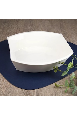 Nouvelle Marşmello Kat Kat Salatalar İçin Servis Tabağı 2600 Ml 164124225 Beyaz