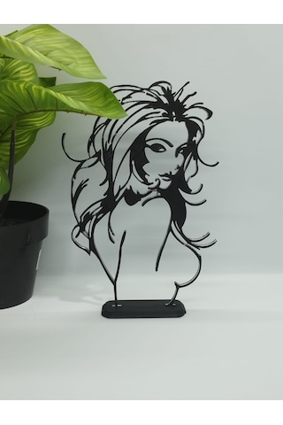 Bayan Yandan Görsel Masa Dekor Hediye Fikri Sanat Heykeli