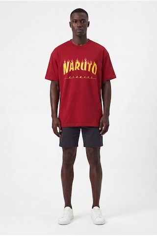 Blow Up Future Gen Naruto Oversize Erkek T-shirt 141424 Kırmızı
