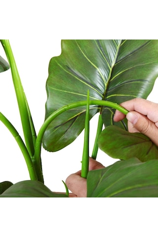 Yapay Ağaç Dev Fil Kulağı Taro Ağacı 170 cm 11 yaprak