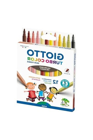 Turbocolor Keçeli Kalemler, İnce Uçlu, 2,8 Mm, 12 Ten Rengi, Çocuklar, Partiler Ve Okullar İçin İdeal