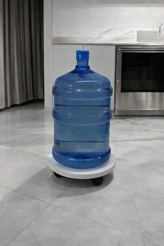 Yuvarlak Tekerlekli Saksı Altlığı 32 Cm Damacana Ve Tüp Altlığı Hareketli Saksı Sehpası Saksı Altlığı, Damacana Altlığı