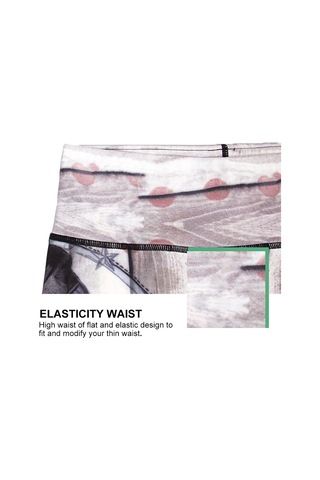 Paıyıge Yoga Pantolon Kadın Baskılı Kız W/şapka Hk28