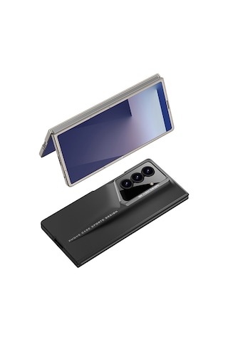 Kilifone - Galaxy Z Fold 7 Uyumlu - Kılıf Ultra İnce Kamera Korumalı Sert Rubber Procase Kapak - Gri - T38534 Gri