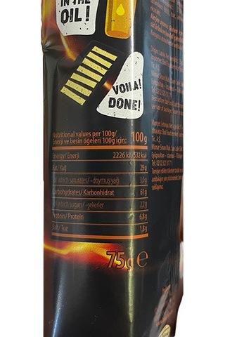 Long Chips Acı Biber Aromalı Patates Cipsi 75 G
