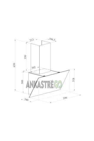 Silverline 3481 Flam 60 CM Duvar Tipi Davlumbaz