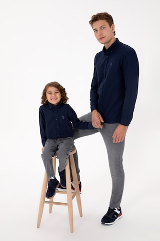 U.s. Polo Assn. Erkek Lacivert Gömlek Basic 50316723-vr033 Lacivert