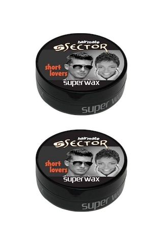 Sector Hairmate Superwax Islak Görünüm Siyah Wax 150 Ml 2 Adet