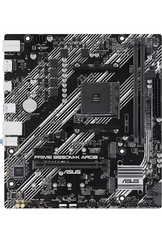 Asus Prime B550M-K ARGB 5100 MHz (OC) DDR4 Soket AM4 mATX Anakart