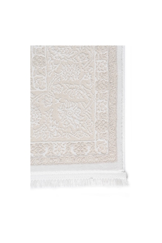 Badelya Home Krem 7135 Modern Doğal Taban Saçaklı Salon Koridor Mutfak Çocuk Oturma Odası Halı Yolluk 7135-krem