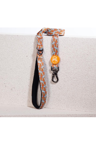 Pizza Leash Kedi Köpek Sevk & Gezdirme Kayışı Köpek Uzatma Tasması-1,5cm Turkuaz