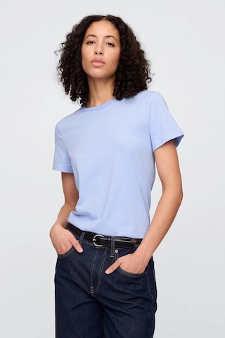 Gap V-ss Fav Crew Solid Kadın Tişört Mavi