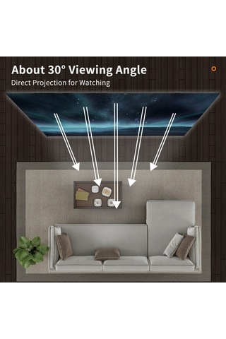 Fortunelane 100 16:9 Metal Katlanabilir Projeksiyon Ekranı - Deliksiz Montaj, Çift Taraflı Yapıştırıcı