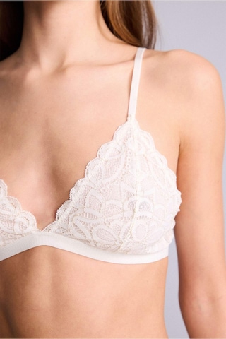 Defacto Dantelli Simli Kapsız Pedsiz Balensiz Triangle Bra F5037ax26spwt16 Beyaz-wt16
