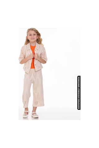XO Kids Kız Pantolon 1-5 Yaş 35489 Kpnt09028 Bej 001