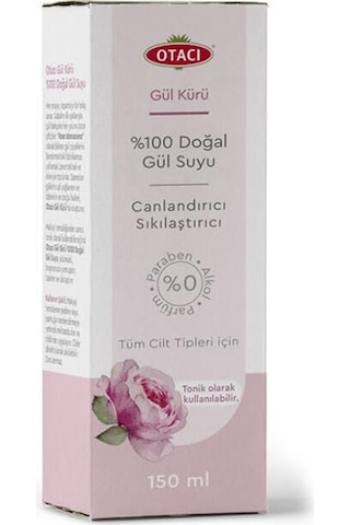 2 Adet Otacı %100 Doğal Gül Suyu 150 Ml