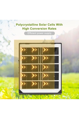 Lemestar Güneş Enerjili Tavan Lambası 60w 50 Led, Uzaktan Kumanda, 3-5-8 Saat Zamanlama, 5m Kablolu, Balkon/ev/çatı İçin