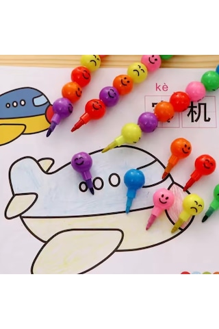 Büro Ev Ofis Hediyesi İçin 4parça Emojili Yumurtlayan Boya Kalemi Seti