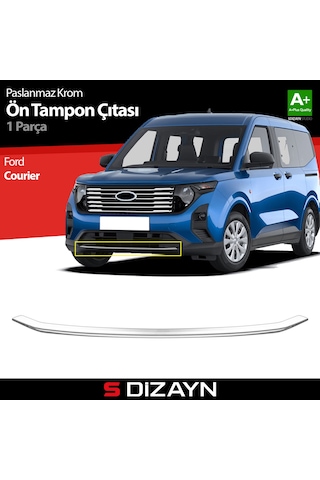S-dizayn Ford Courier Krom Ön Tampon Çıtası 2023 Üzeri A+ Kalite