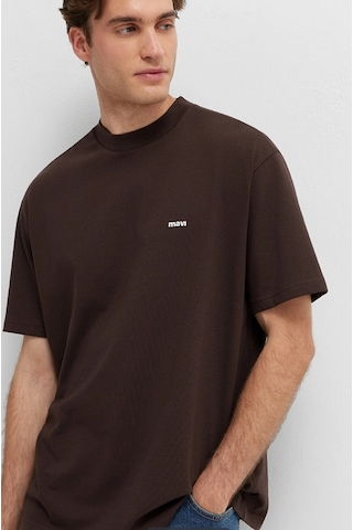 Mavi M0612216-90704 Mavi Baskılı T-shirt Erkek Tişort Kahverengi