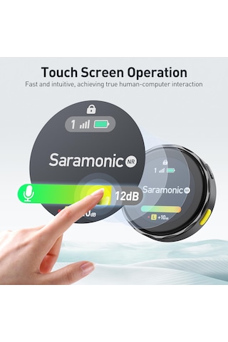 Saramonic Blinkme U2 Kablosuz Mini Mikrofon, İphone Ve Android İçin, 48 Khz/24 Bit, Gürültü Engelleme, 100 M İletim, Kablosuz Yaka Mikrofonu, Canlı Video Kaydı İçin