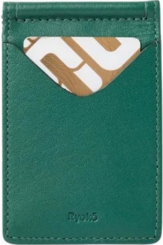Ryoko Jones Clip Wallet 2.0 Japon Deri Premium Unisex Kartlık Yeşil 4