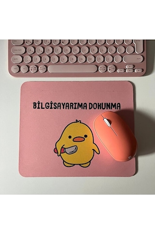 Civciv Mouse Pad, 21x17 Cm, Kaymaz Taban, Ev, Ofis Ve Oyun İçin Rahat Mousepad