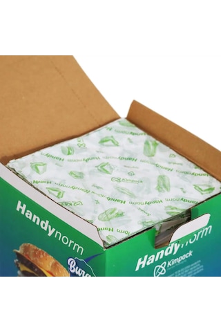 Handynorm Hamburger Burger Pide Tost Sandviç Kılıfı Poşeti 10 x 2000'li 12.5 x 12.5 CM