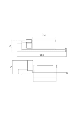 Tema 71007 Prenium Kağıt Havluluk Kapaklı 71007 Krom