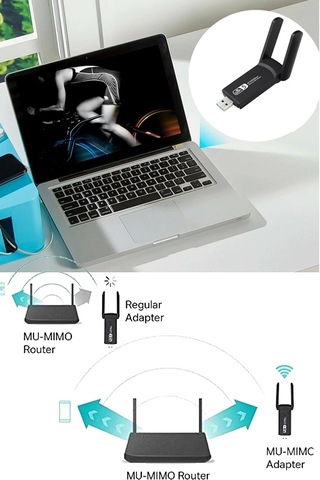 Dual Band Ac1200 Usb 3.0 Adaptör Kablosuz Wifi Yükseltici Najmaddin