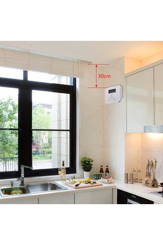 Yunboo Kombine Co Ve Duman Algılayıcı - Akıllı Elektrokimyasal Sensör, Led Ekran, 75db Sesli Ve Işık Alarmı, Pil Beslemeli, Kolay Kurulum