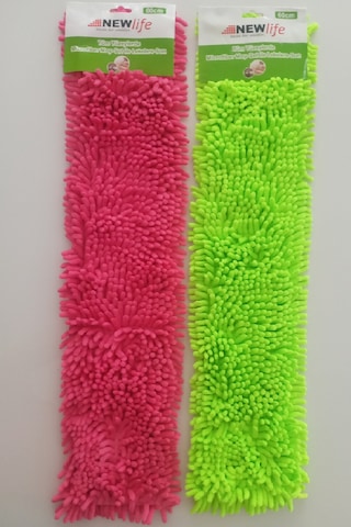 Newlife 2 Adet Nemli Ve Kuru Makarna Mop Ucu Mikrofiber Paspas Yedeği 60 Cm