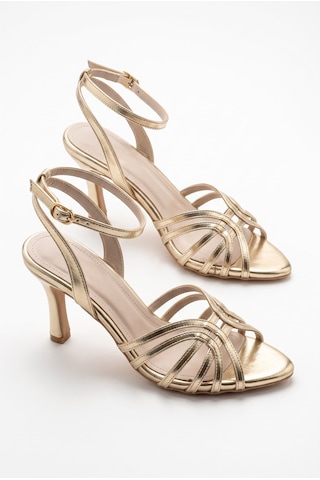 V.s.h Velvet Alke Gold Biye Detaylı Bilekten Bağlamalı 9 Cm Klasik Kadın Topuklu Ayakkabı-2500 V.s.h Velvet Alke Gold Biye Detaylı Bilekten Bağlamalı 9 Cm Klasik Kadın Topuklu Ayakkabı-2500