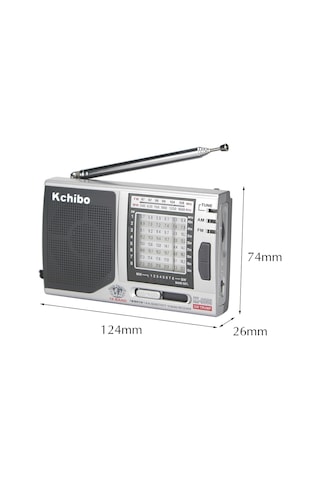 Kchibo Kk-9803 Cep Radyosu Fm/Am/Sw1-8 10 Pilli Mini Radyo