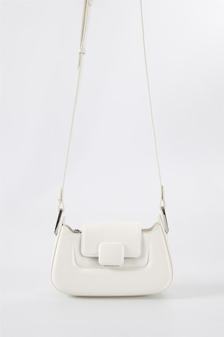 Ççs 17559 Kadın Omuz Askılı El Çantası-beyaz Beyaz