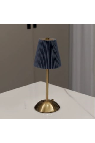 Morponi Luna Plise Gold Abajur Mavi Mavi