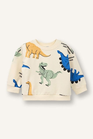 Defacto Dinozor Desenli Sweatshirt Erkek Bebek G8041a526sper135 Ekru-er135