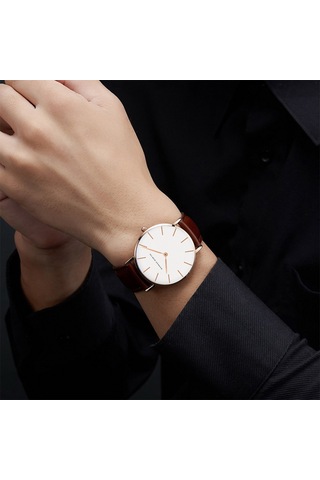 Xindoker Erkekler İçin İnce Kasa 3atm Su Geçirmez Kuru Piyasa Fırsatı Kauçuk Kayış Kol Saati - Japon Kuars Hareketli Cb01-y4 Siyah