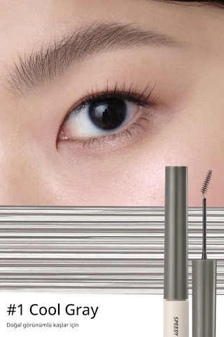Peripera Speedy Skinny Browcara 01 Cool Gray