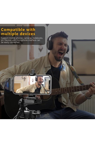 Maiyame Kablosuz Mini Mikrofon - 360 Ses Toplama, Gürültü Azaltma, Type-c Uyumlu, Youtube & Canlı Yayın İçin
