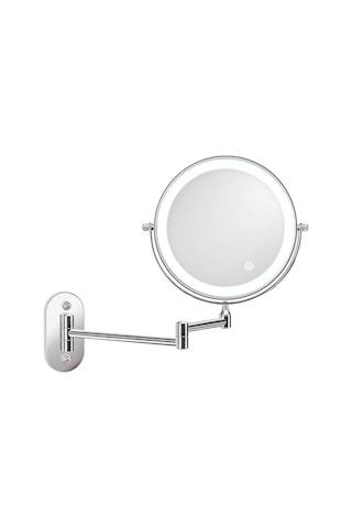 Cbtx Duvara Monte Yedi Kat Büyütme Çift Taraflı Led Işıklı Makyaj Aynası 8''