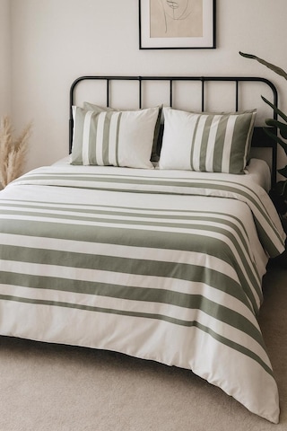 Rosalina Çift Kişilik Nevresim Takım - 65% Pamuk 35% Polyester - 200 Cm X 220 Cm Çağla Yeşili