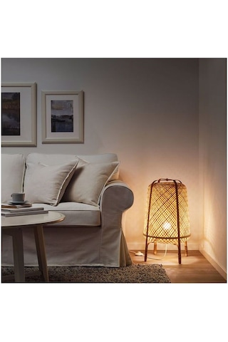 Knixhult Bohem Bambu Yer Lambası 66 Cm - İskandinav, Modern, Rattan, Aydınlatma Bej