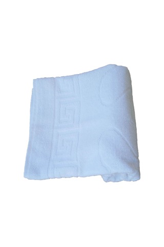 6 Lı Ayak Izli Banyo Paspas Pamuklu Ayak Havlusu 50X70 Cm Beyaz