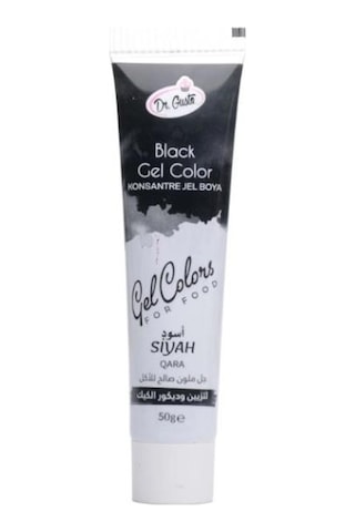 Dr Gusto Tüp Jel Gıda Boyası Siyah - 50 Gr
