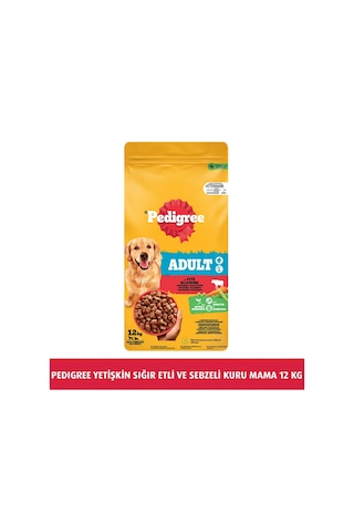 Pedigree Biftekli ve Kümes Hayvanlı Yetişkin Köpek Maması 12 KG