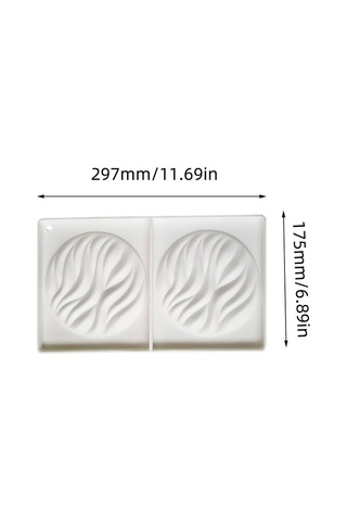 Yuvarlak Dalga Mousse Silikon Kalıp Su Dalgası Doku Çikolata Kalıp