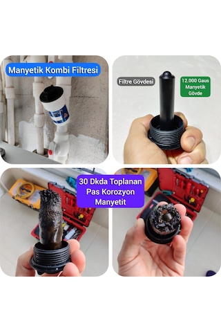 Magy Kombi Manyetik Filtresi Mıknatıslı Tortu Tutucu