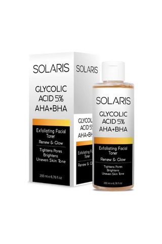 Solaris Hyaluronik Asit Nemlendirme Serum 30 ML + Gözenek Sıkılaştırıcı Aha Bha Tonik 200 ML