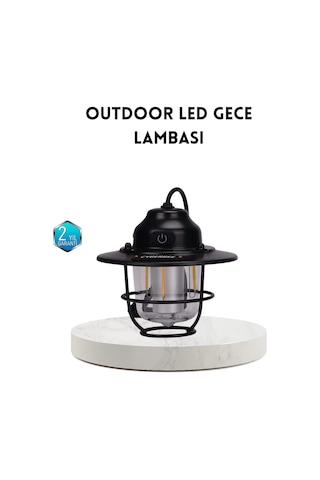 Outdoor Retro Kamp Işığı Uzun Ömürlü Pil Taşınabilir Suya Dayanıklı Sarı